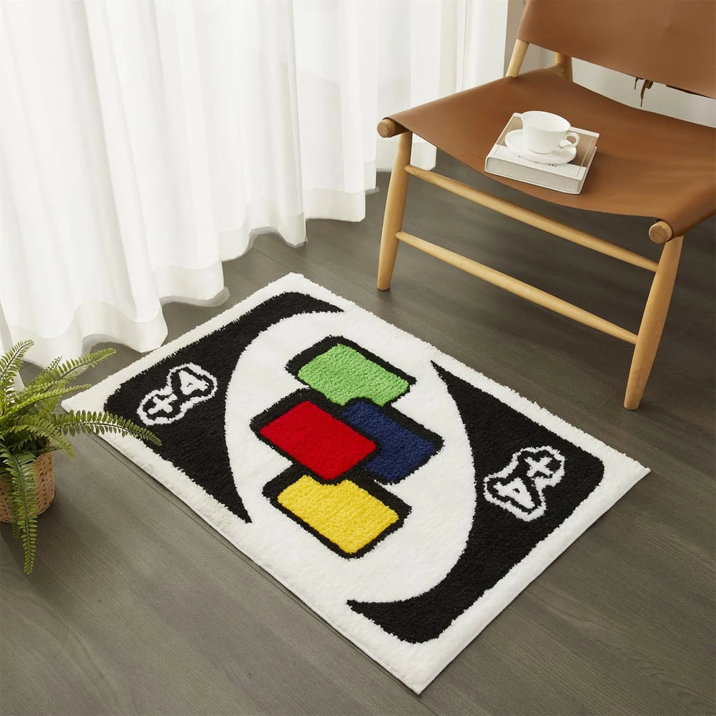 "Draw Four" UNO Card Game Rug