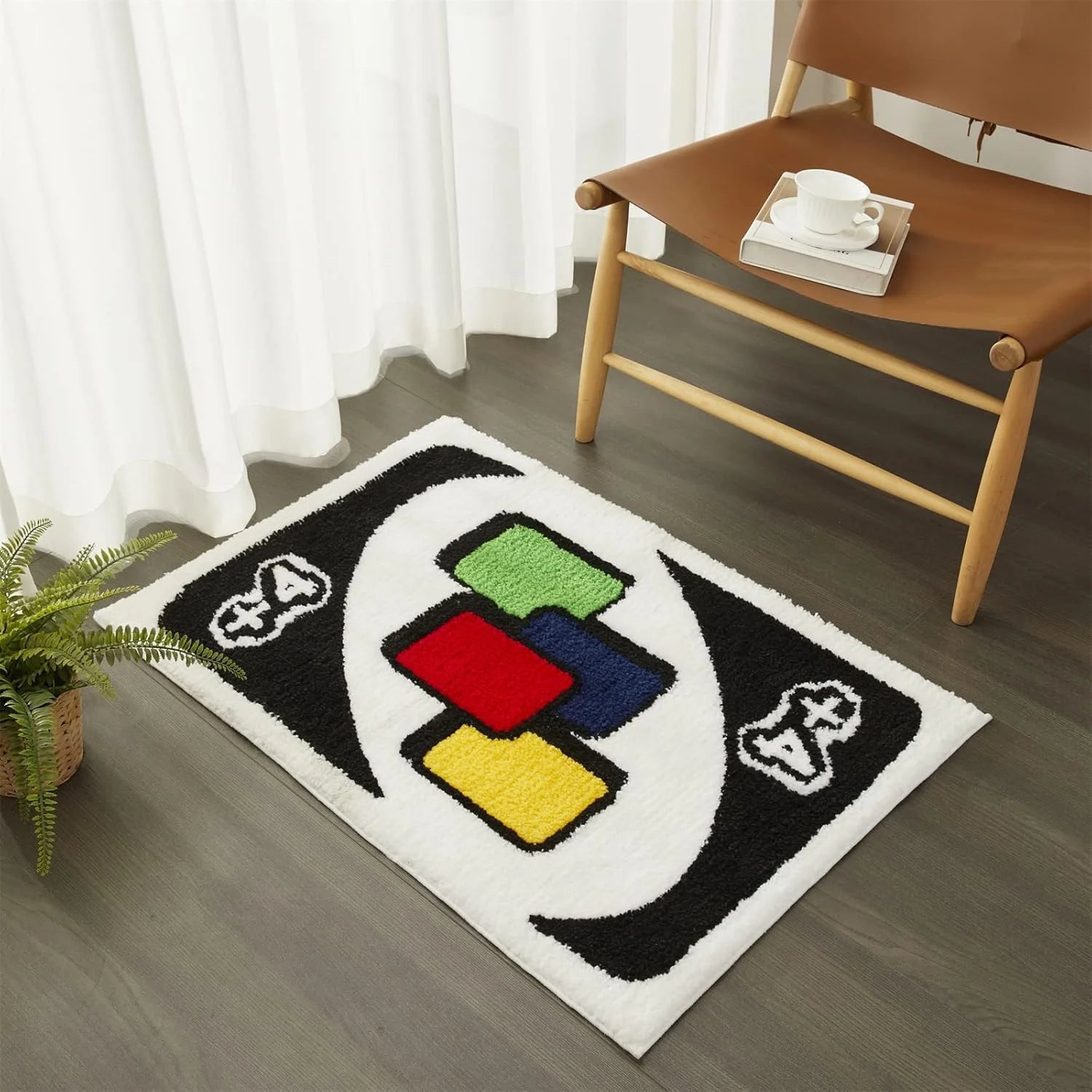 "Draw Four" UNO Card Game Rug