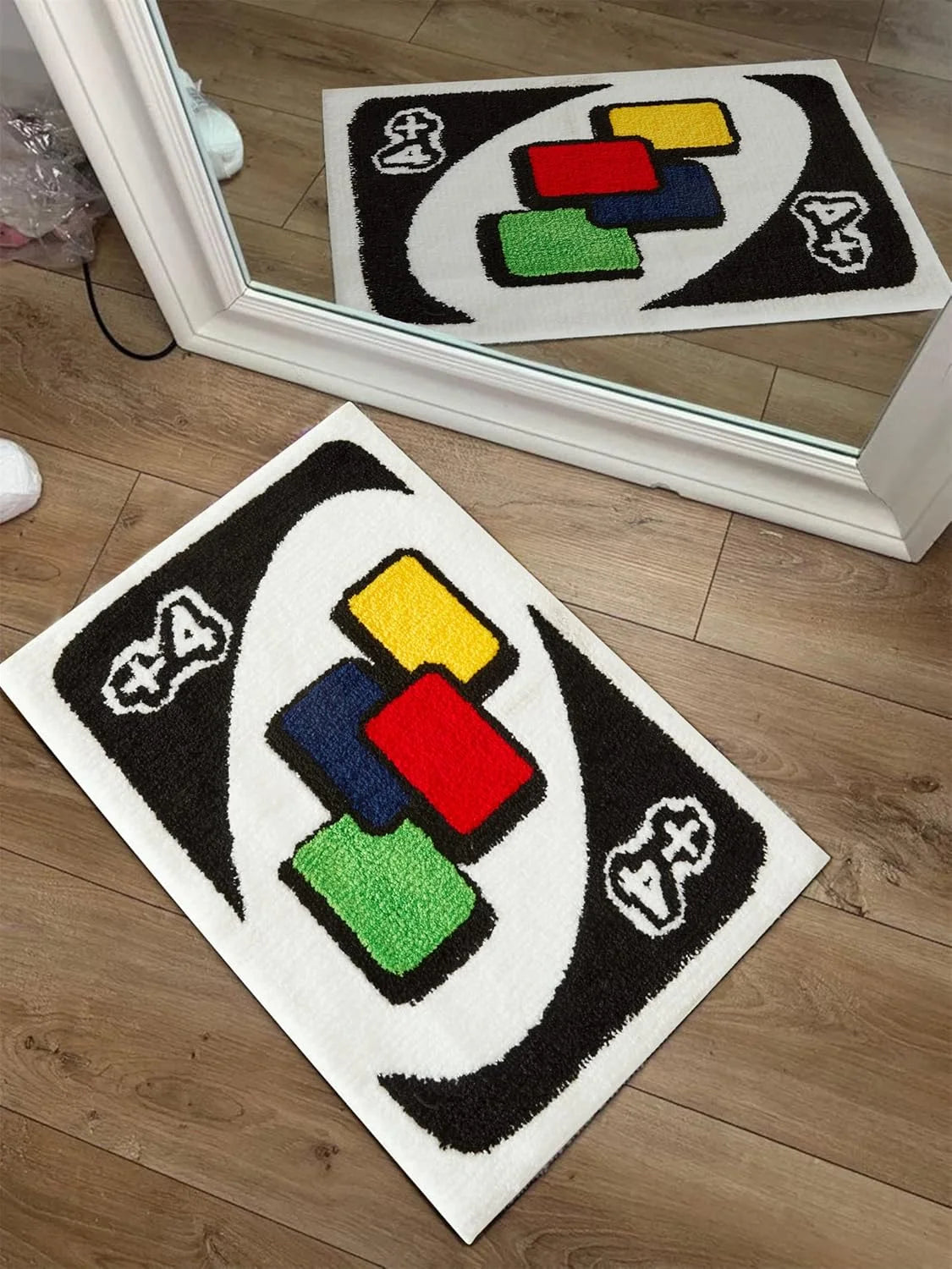 "Draw Four" UNO Card Game Rug