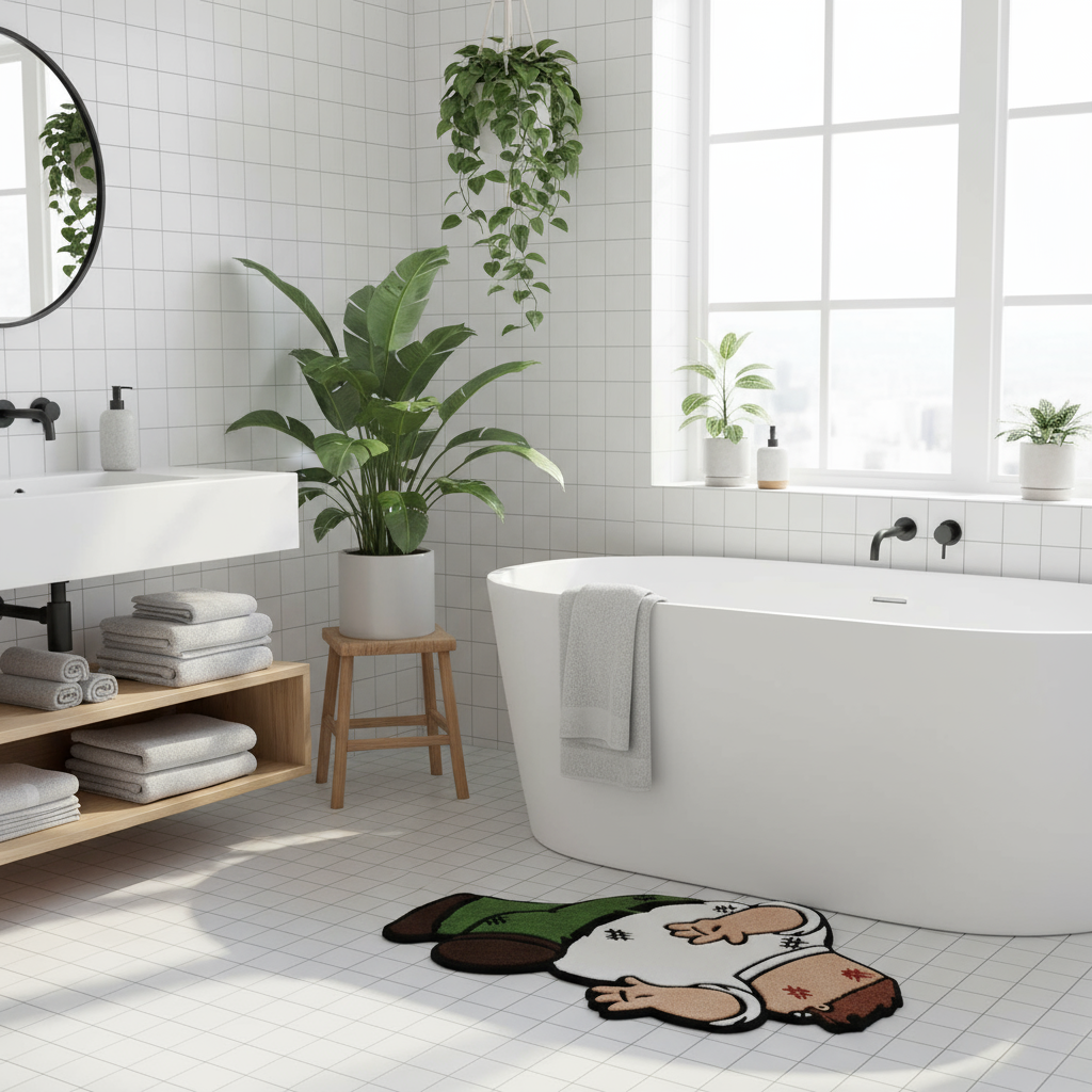 Bathroom with Rug