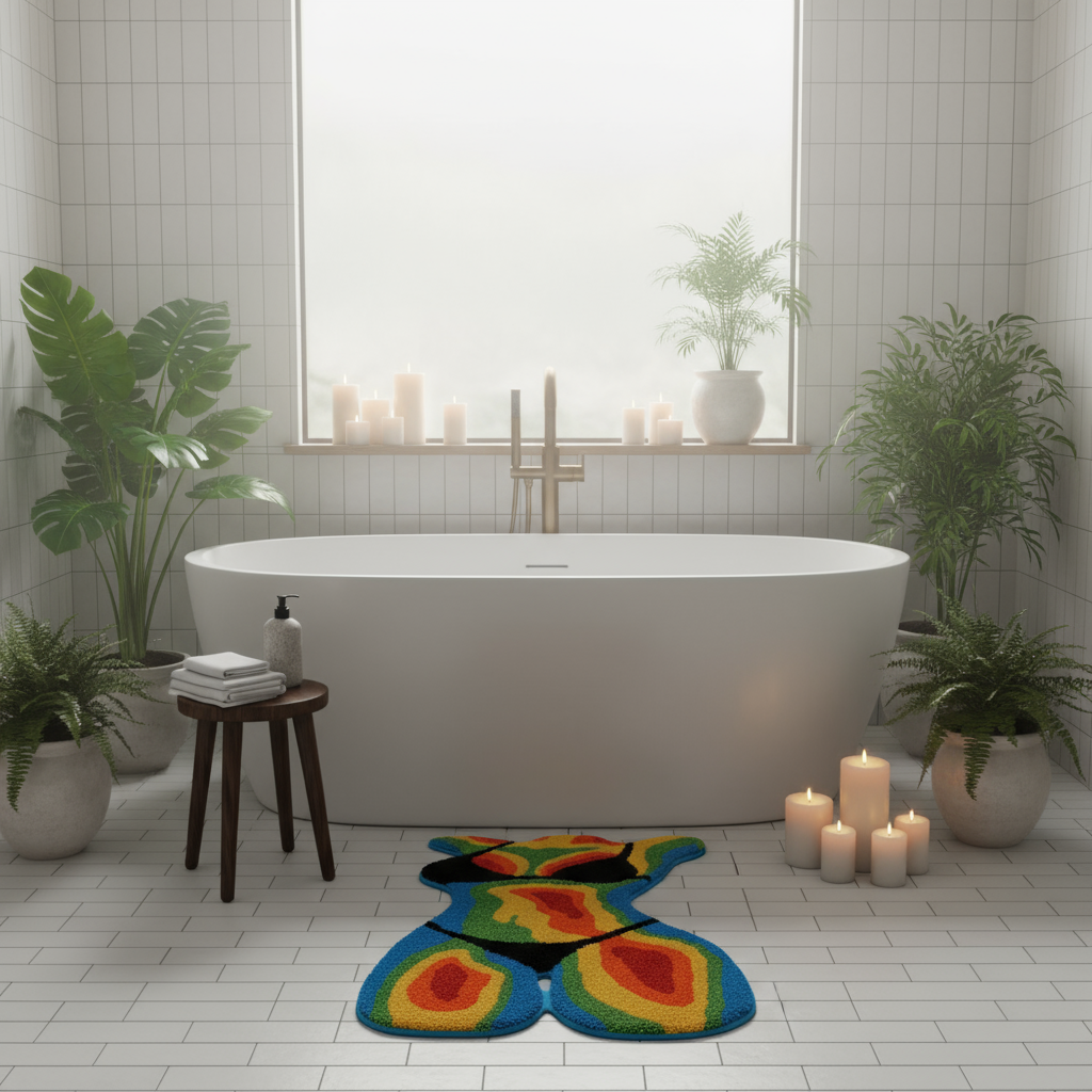 Bathroom with Rug