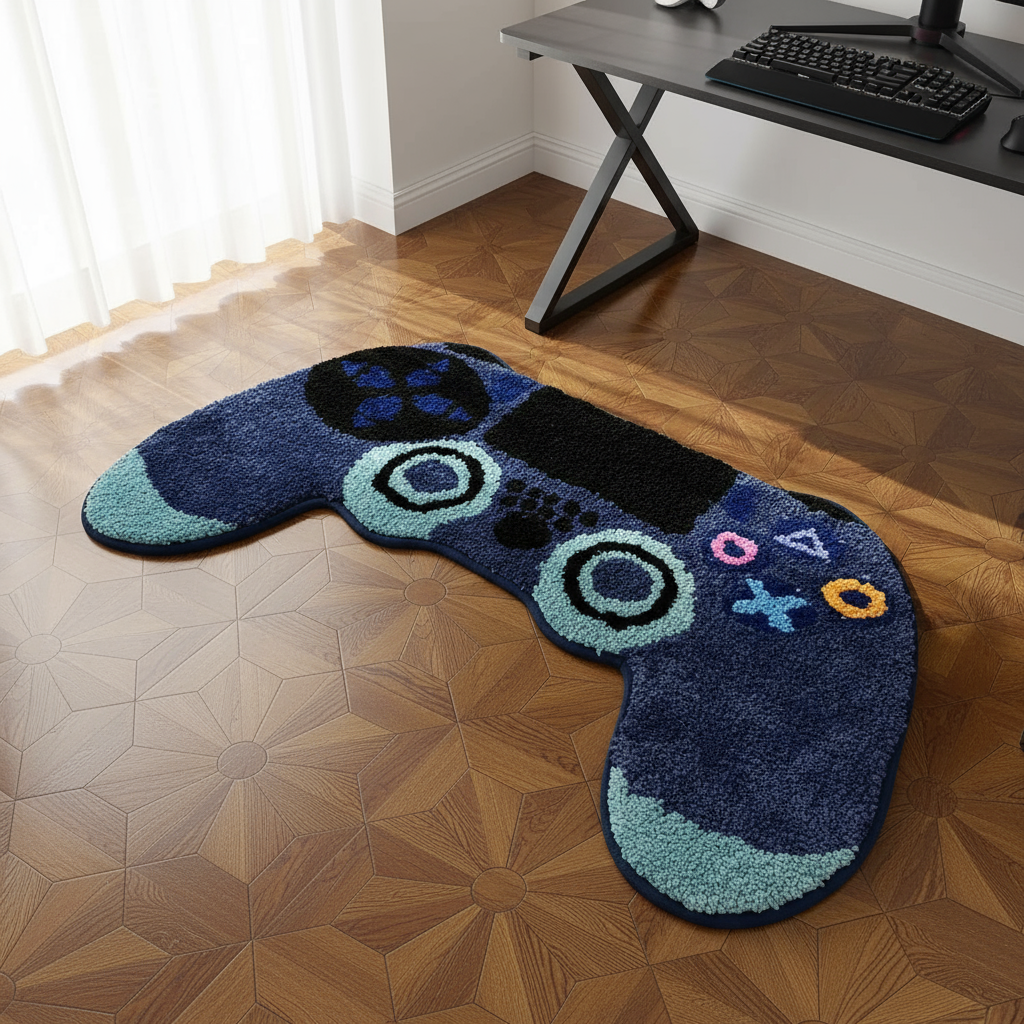 Level Up Gamers Rug - Overhead Focus