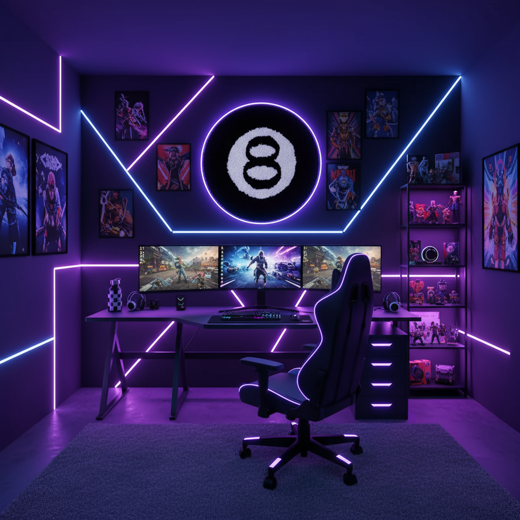 Neon Gaming Room