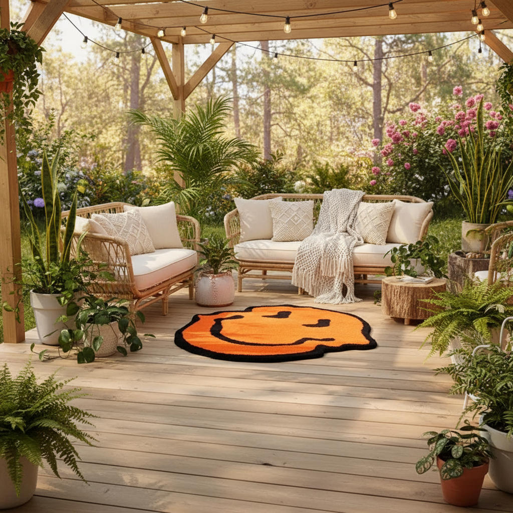 Outdoor Deck with Rug